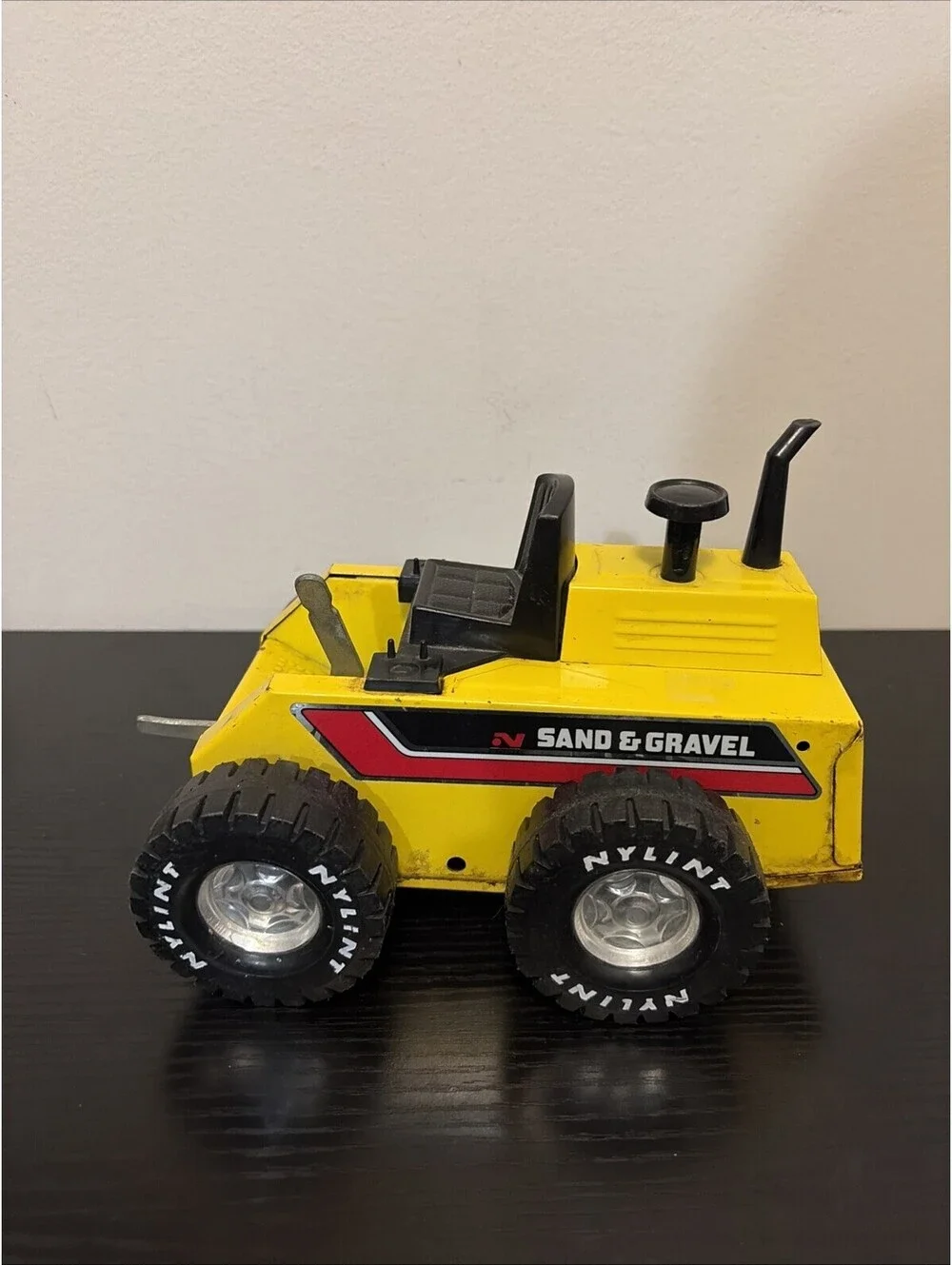 Vtg Nylint Yellow Front End Loader Metal Toy Missing A Piece
